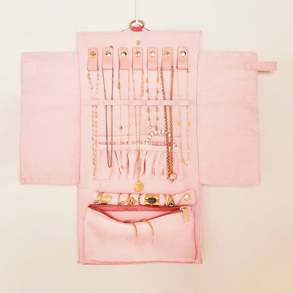 Tasche Jewelry Storage Blau Polyurethan h5Bild2